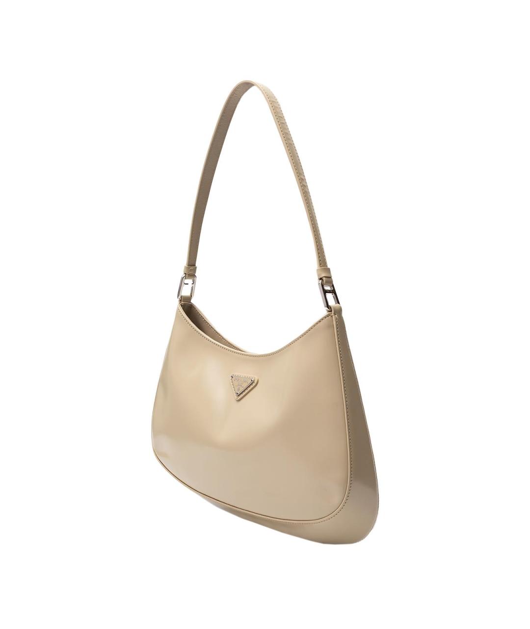 PRADA Бежевая кожаная сумка тоут, фото 3