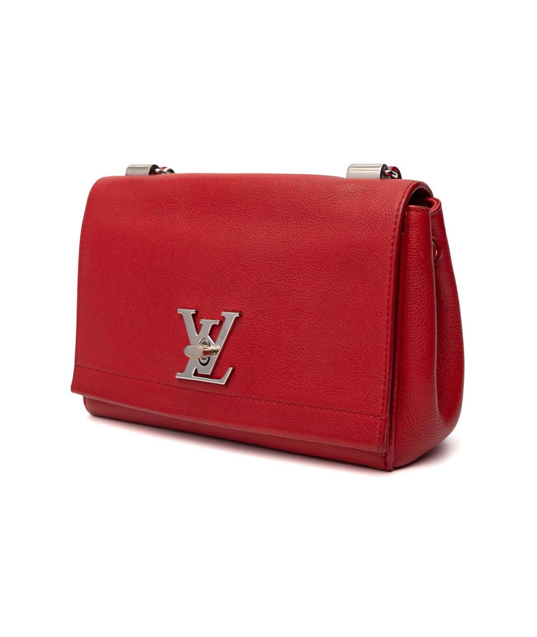 LOUIS VUITTON Красная кожаная сумка тоут, фото 3
