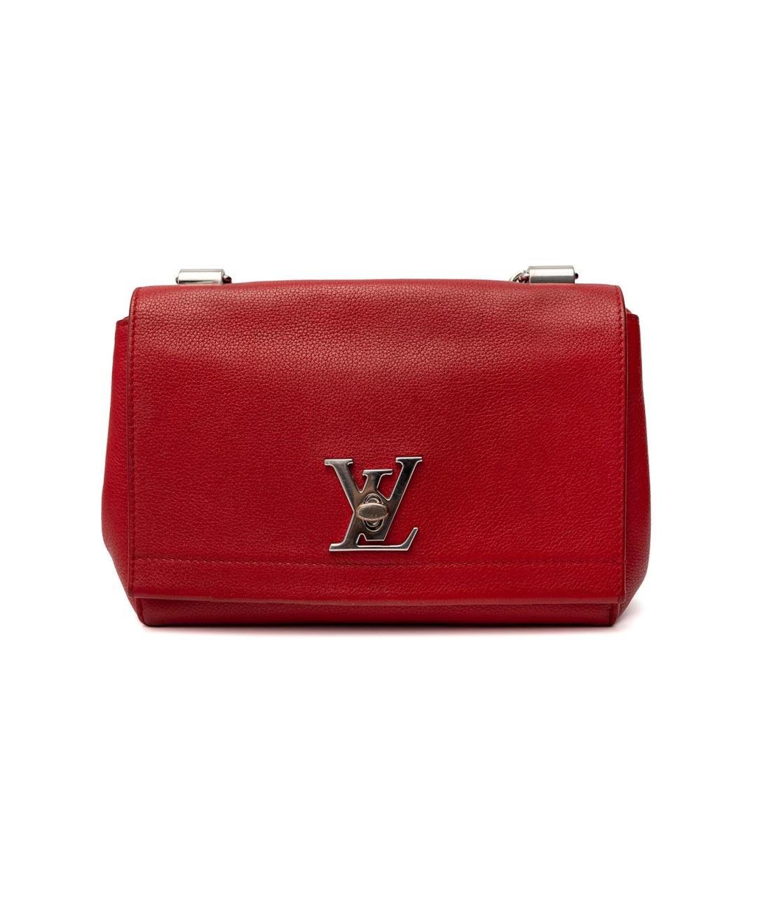 LOUIS VUITTON Красная кожаная сумка тоут, фото 2