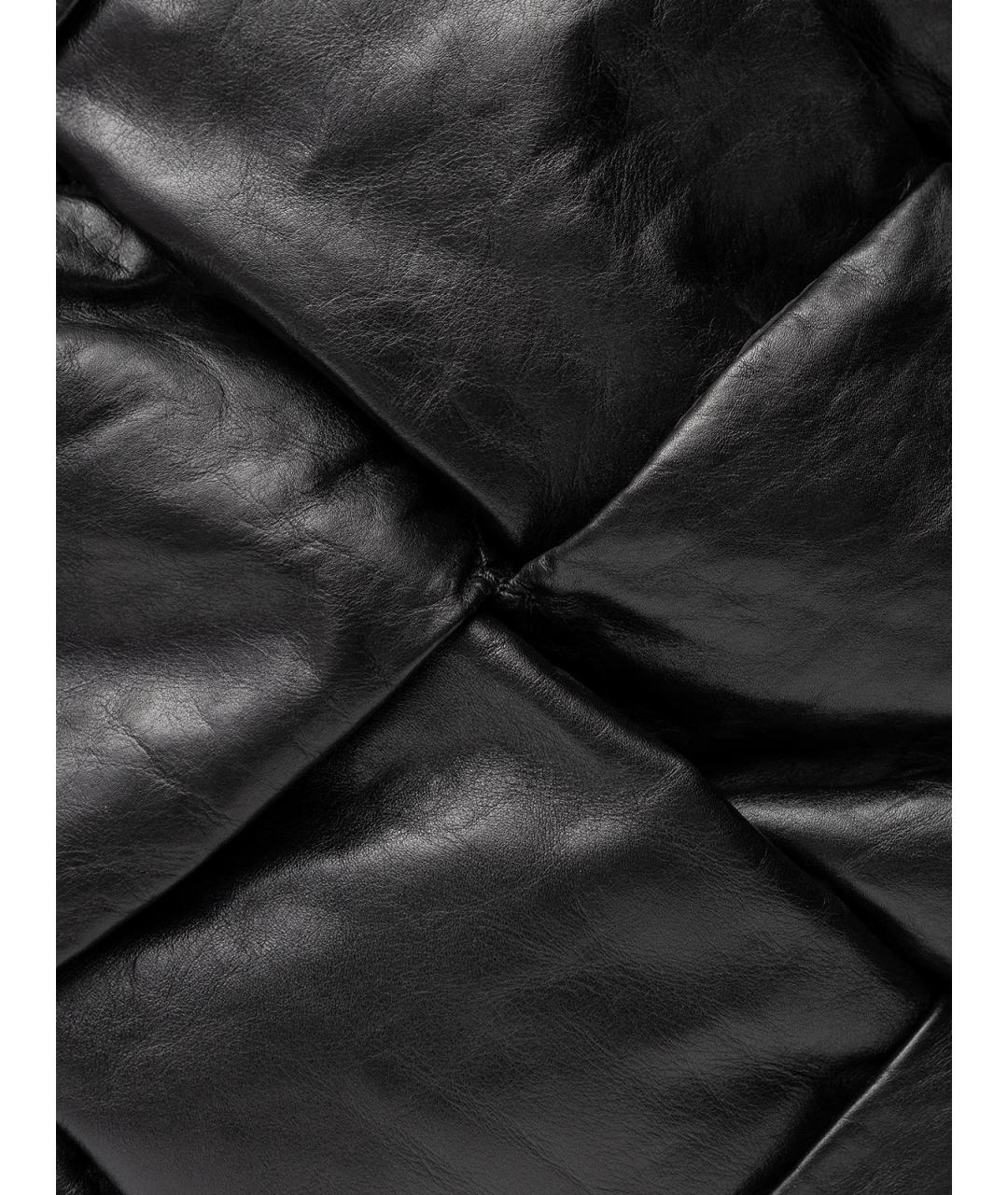 BOTTEGA VENETA Черная кожаная сумка тоут, фото 5