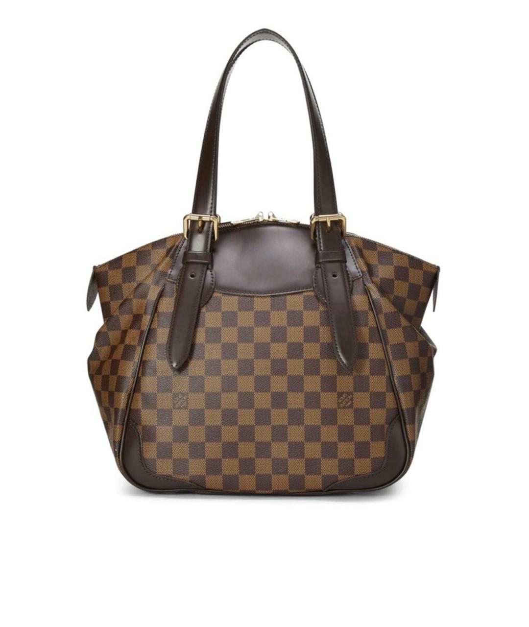 LOUIS VUITTON Коричневая кожаная сумка тоут, фото 1