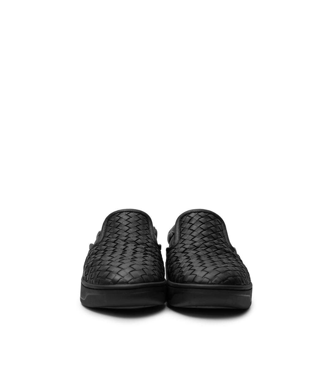 BOTTEGA VENETA Черные кожаные слипоны, фото 4