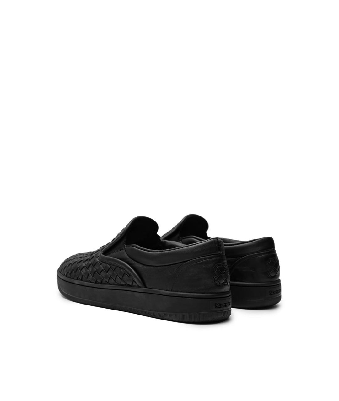 BOTTEGA VENETA Черные кожаные слипоны, фото 3