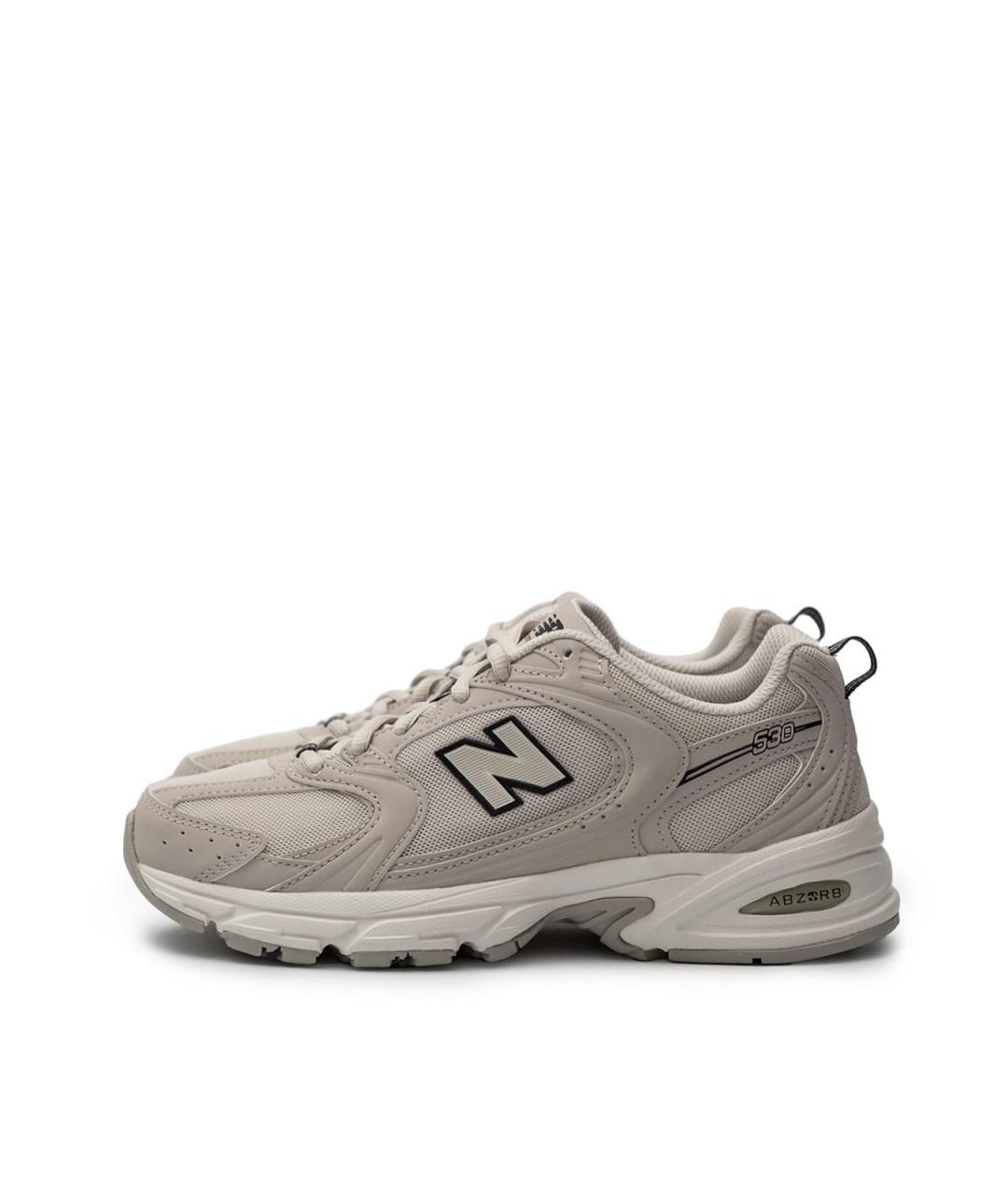 NEW BALANCE Бежевые текстильные кроссовки, фото 5