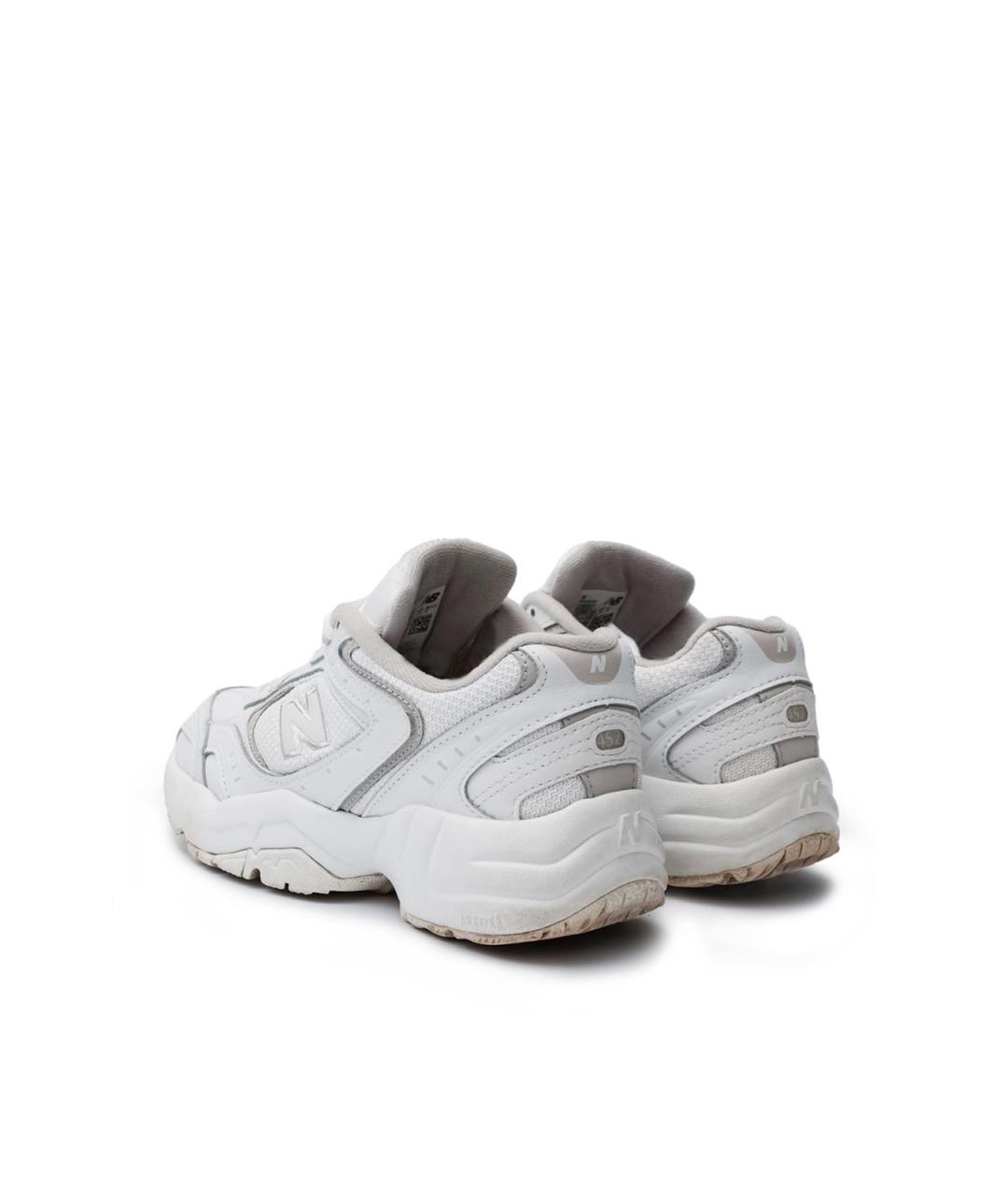 NEW BALANCE Белые текстильные кроссовки, фото 3