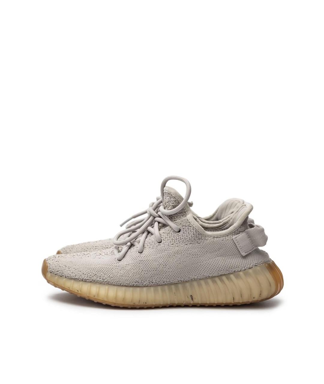 YEEZY Серые текстильные кроссовки, фото 5