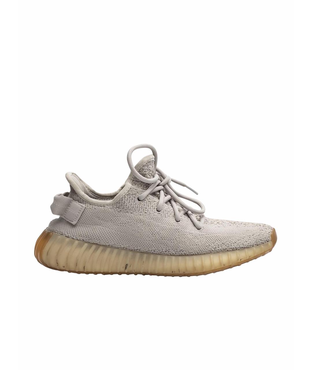 YEEZY Серые текстильные кроссовки, фото 1