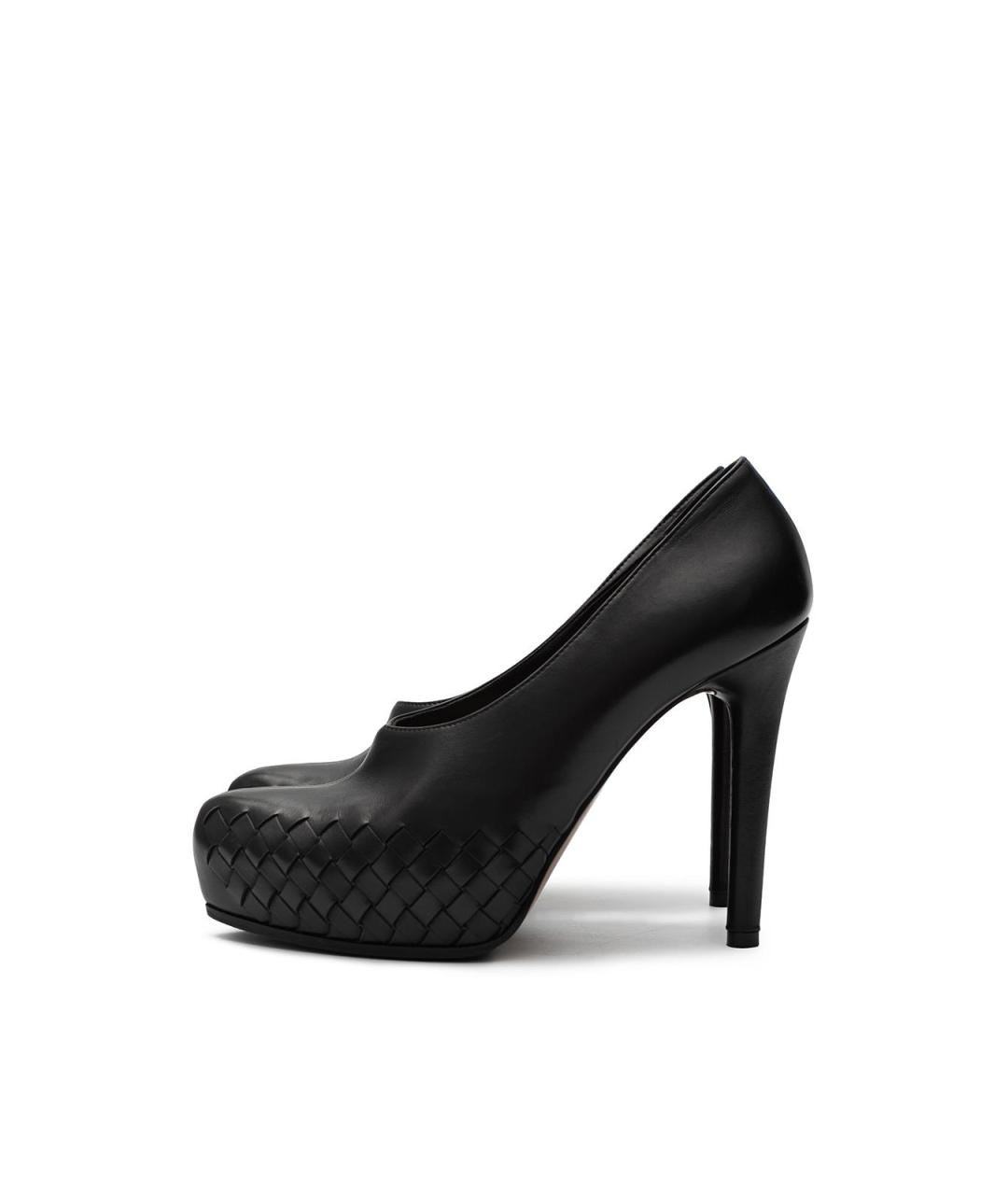 BOTTEGA VENETA Черные кожаные туфли, фото 5