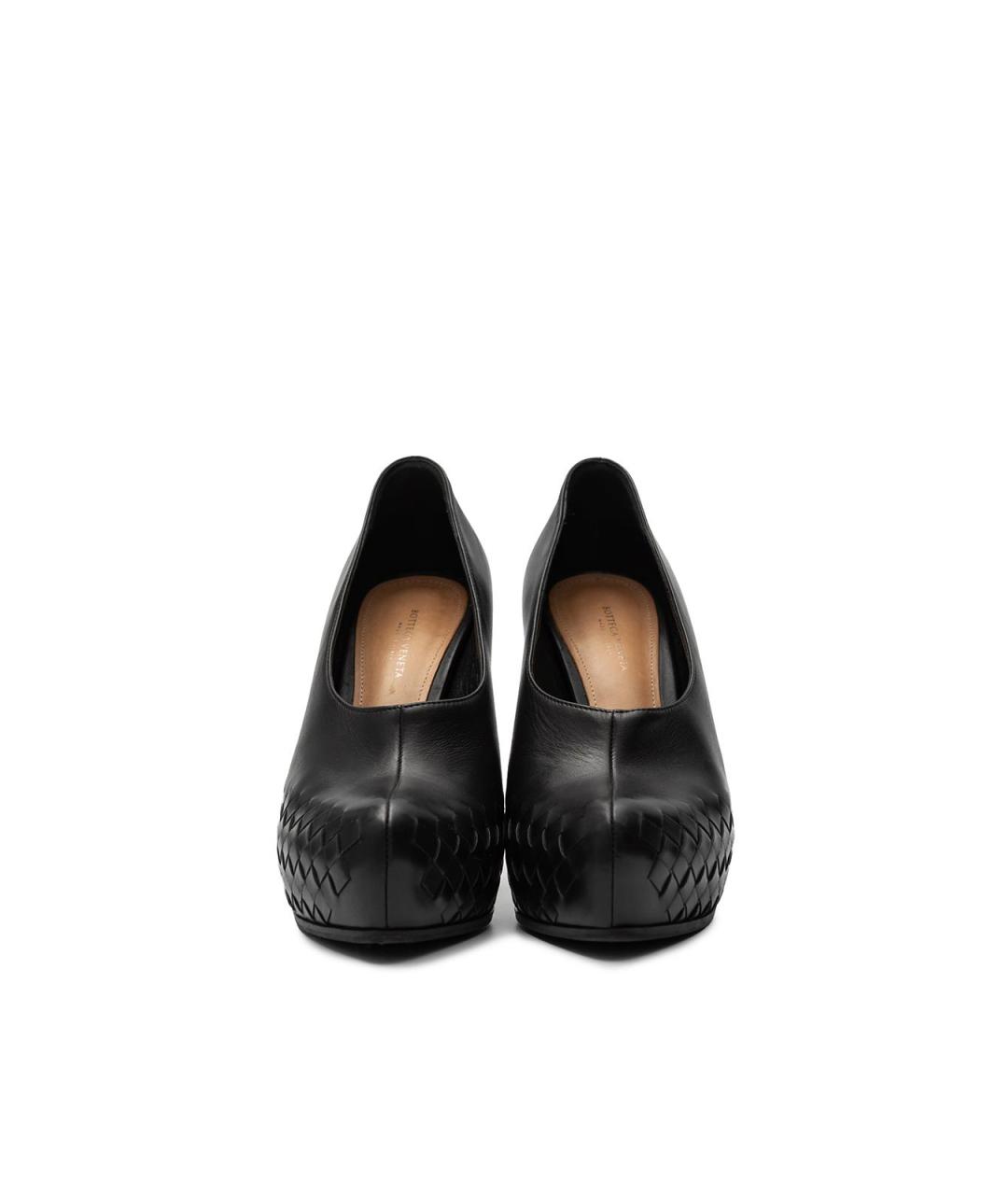 BOTTEGA VENETA Черные кожаные туфли, фото 4