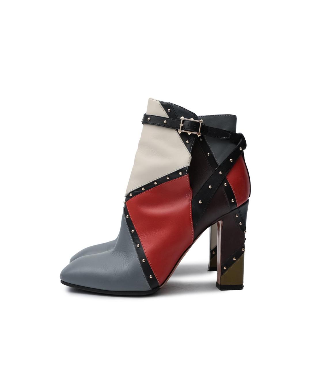 VALENTINO Мульти кожаные ботильоны, фото 5