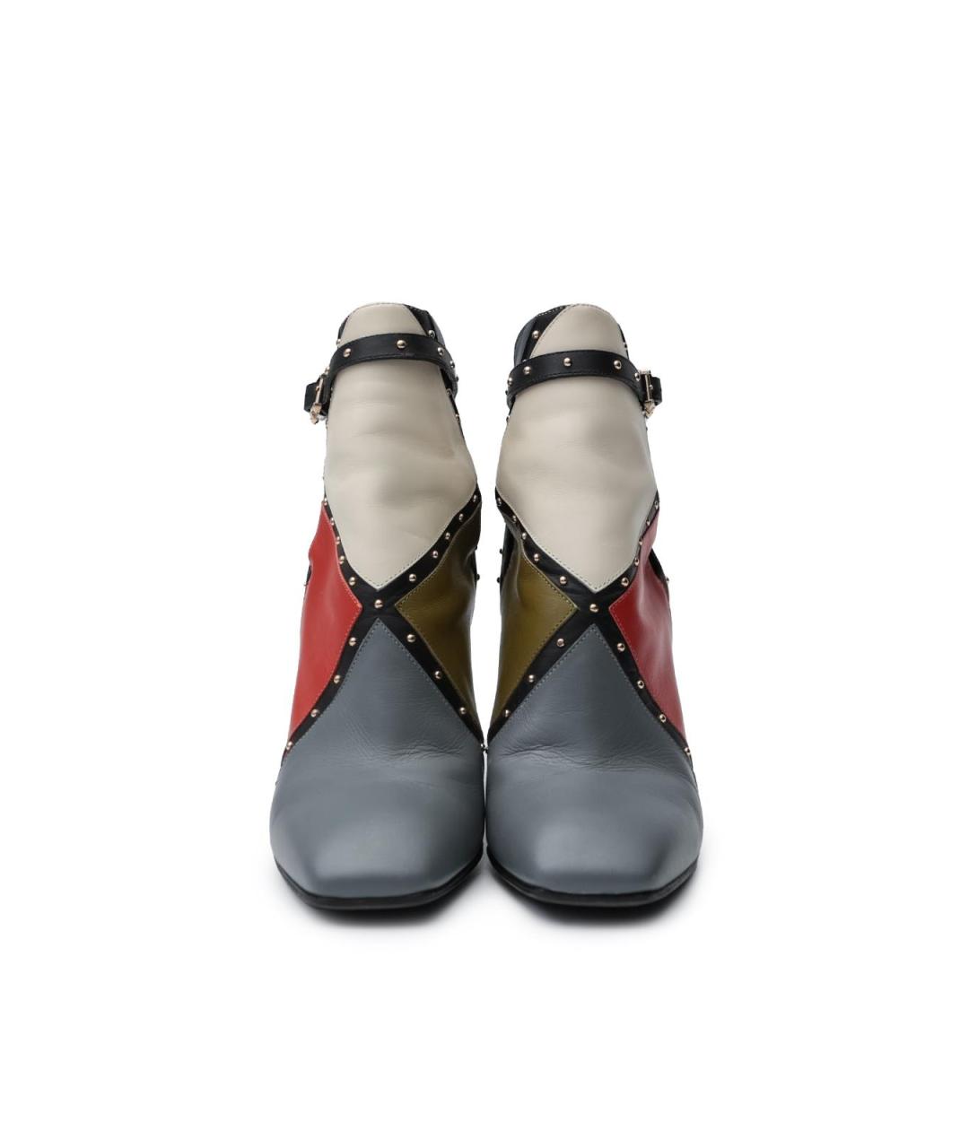 VALENTINO Мульти кожаные ботильоны, фото 4