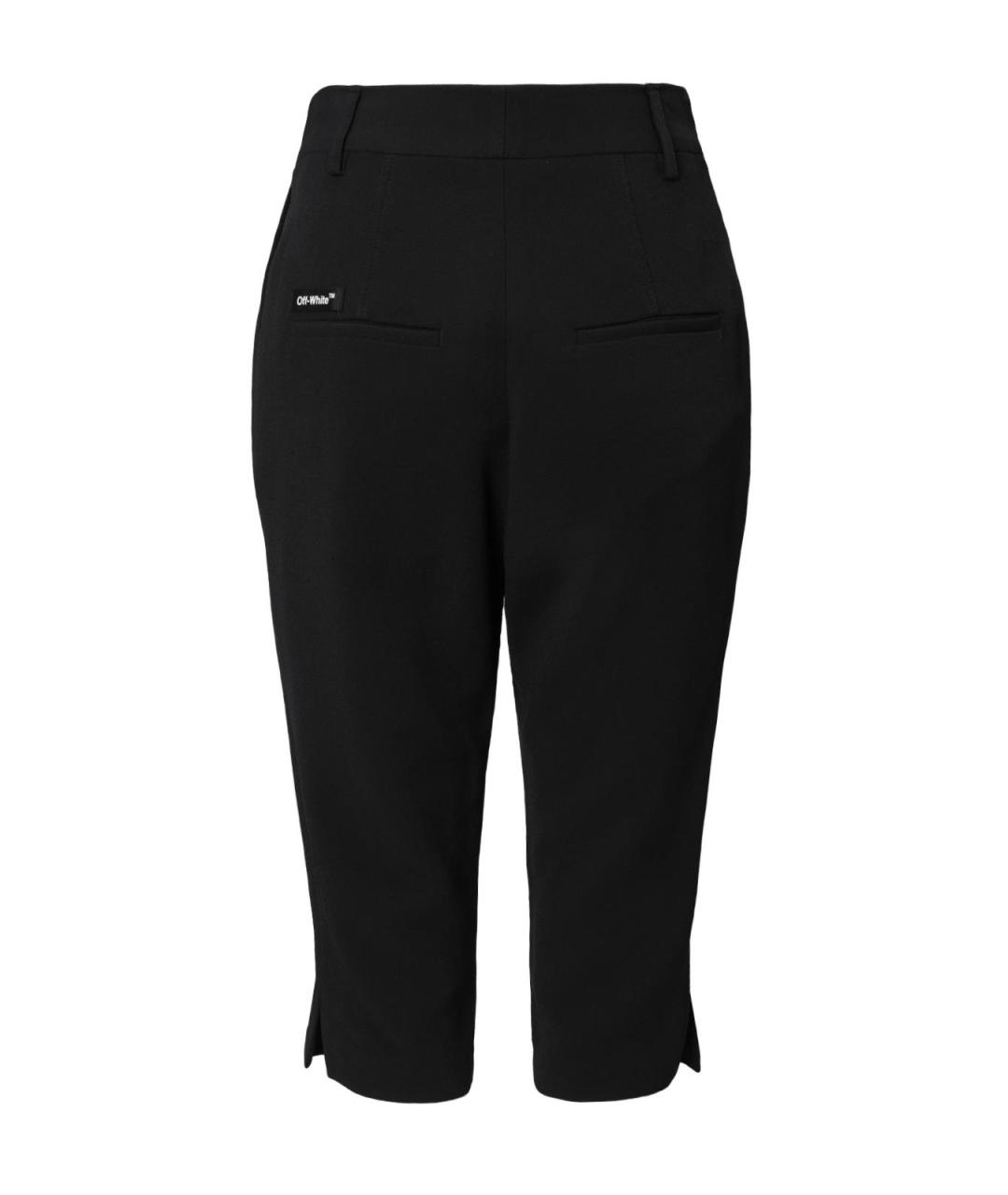 OFF-WHITE Черные вискозные шорты, фото 2
