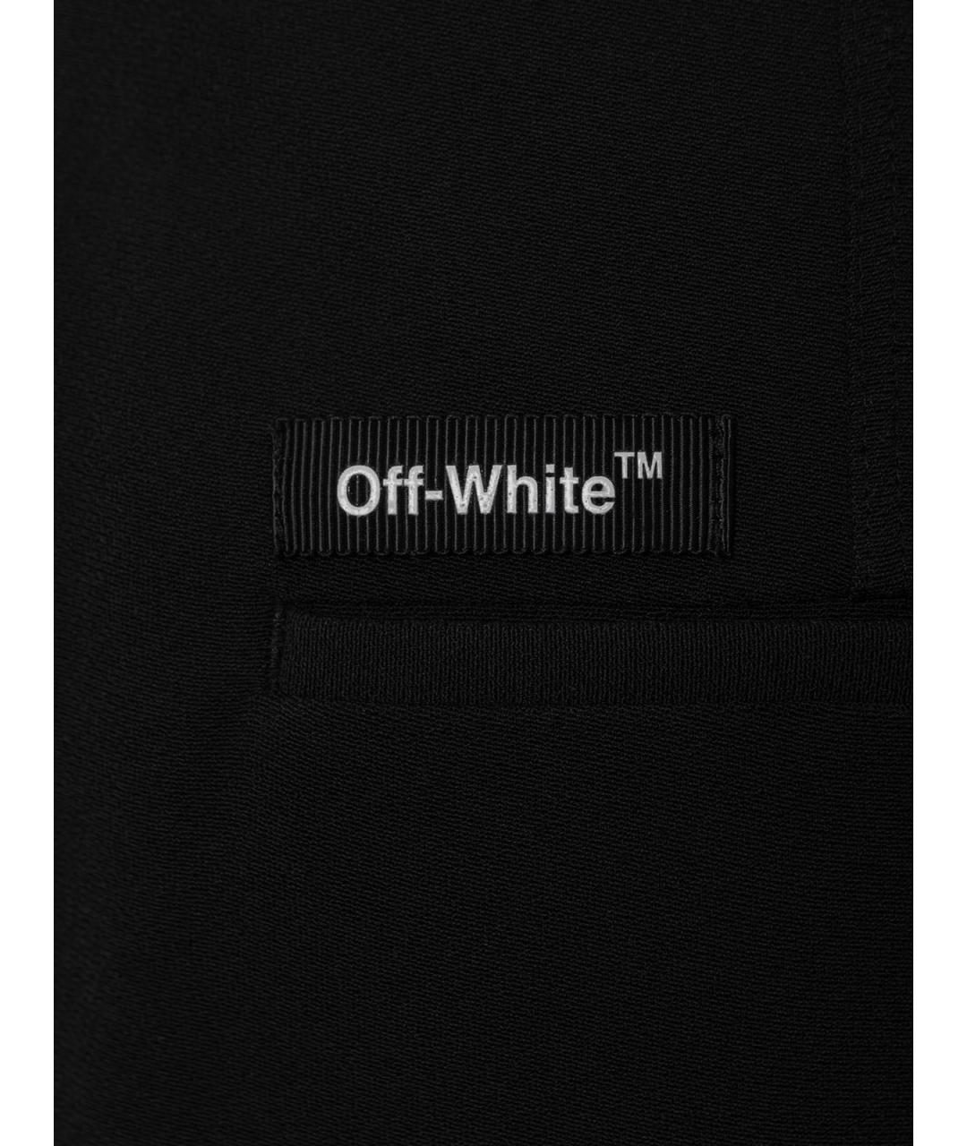 OFF-WHITE Черные вискозные шорты, фото 3