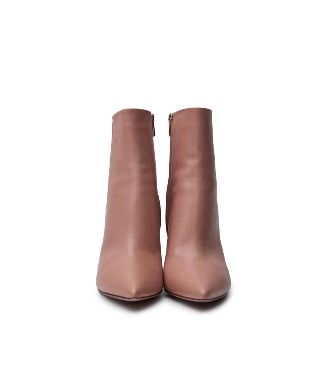 GIANVITO ROSSI Бежевые кожаные ботильоны, фото 4