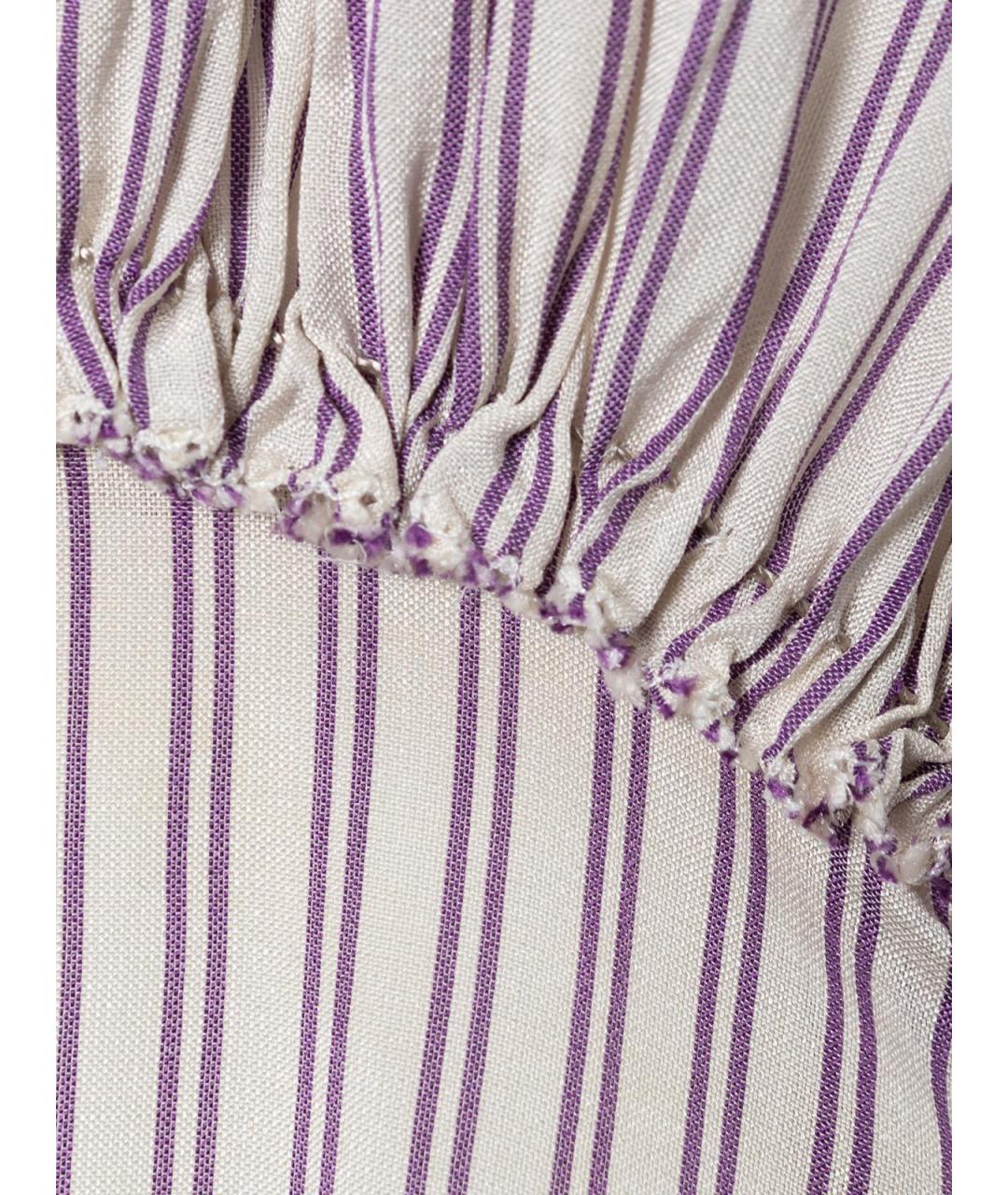 BOTTEGA VENETA Фиолетовое шелковое повседневное платье, фото 3