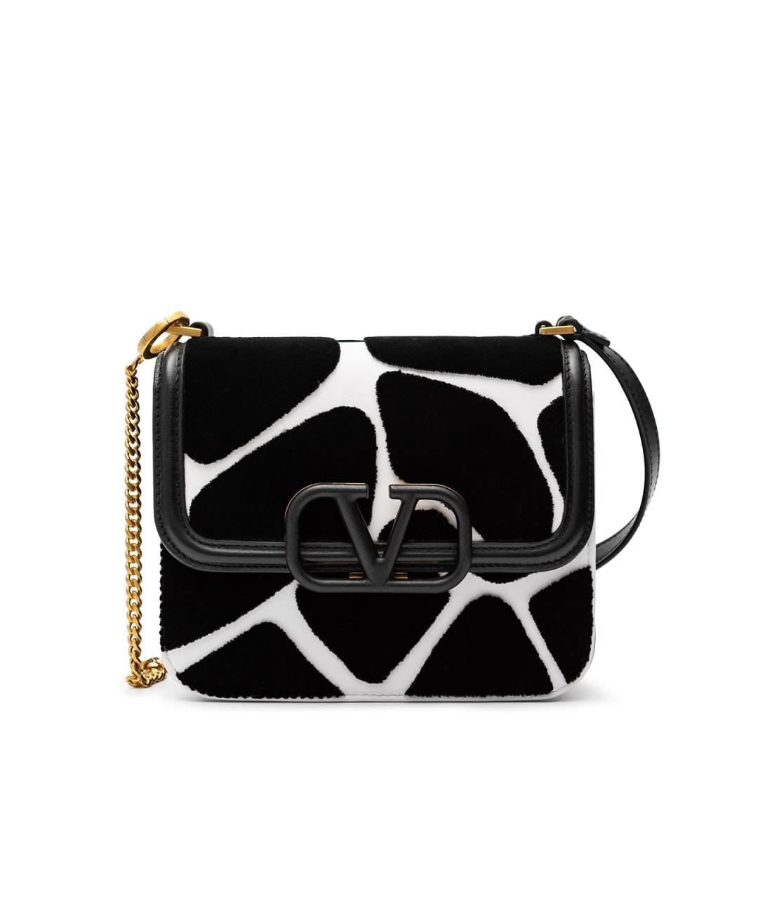 VALENTINO Черная бархатная сумка тоут, фото 2
