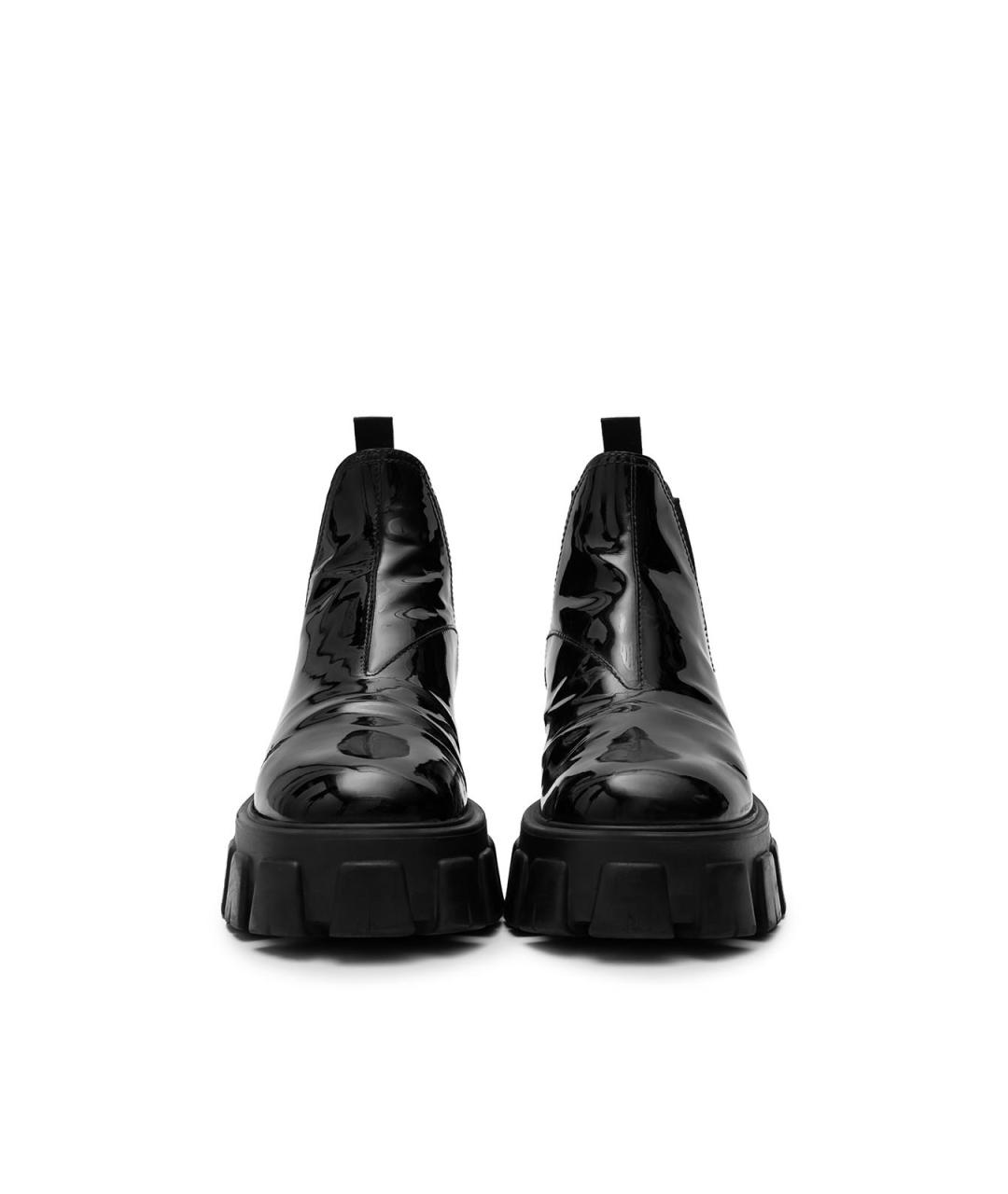 PRADA Черные ботинки из лакированной кожи, фото 4