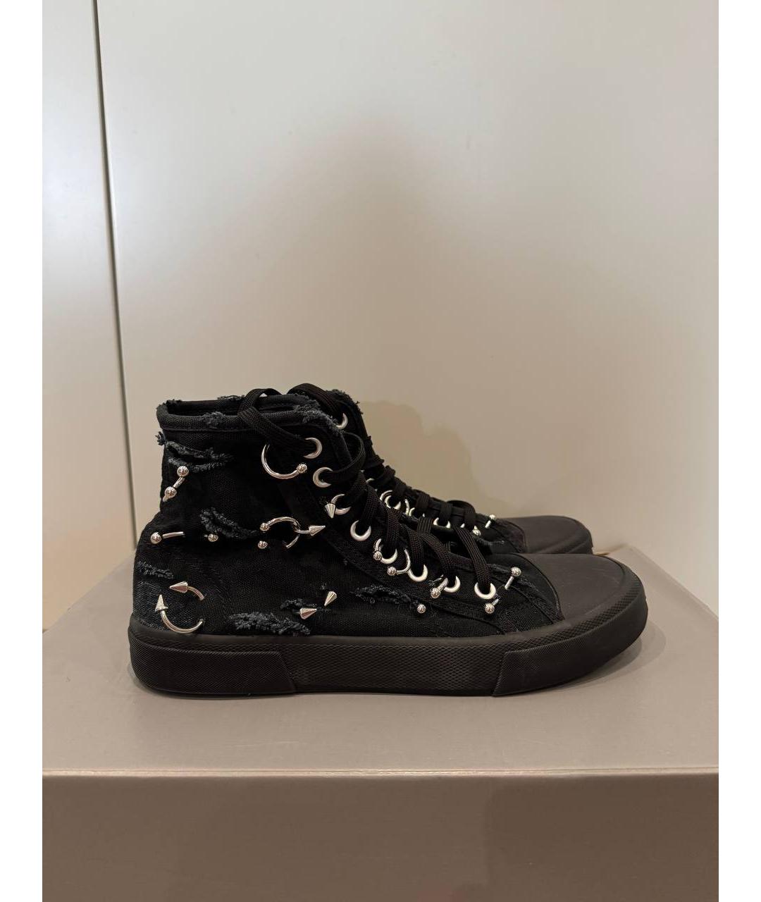 BALENCIAGA Черные высокие кроссовки / кеды, фото 7
