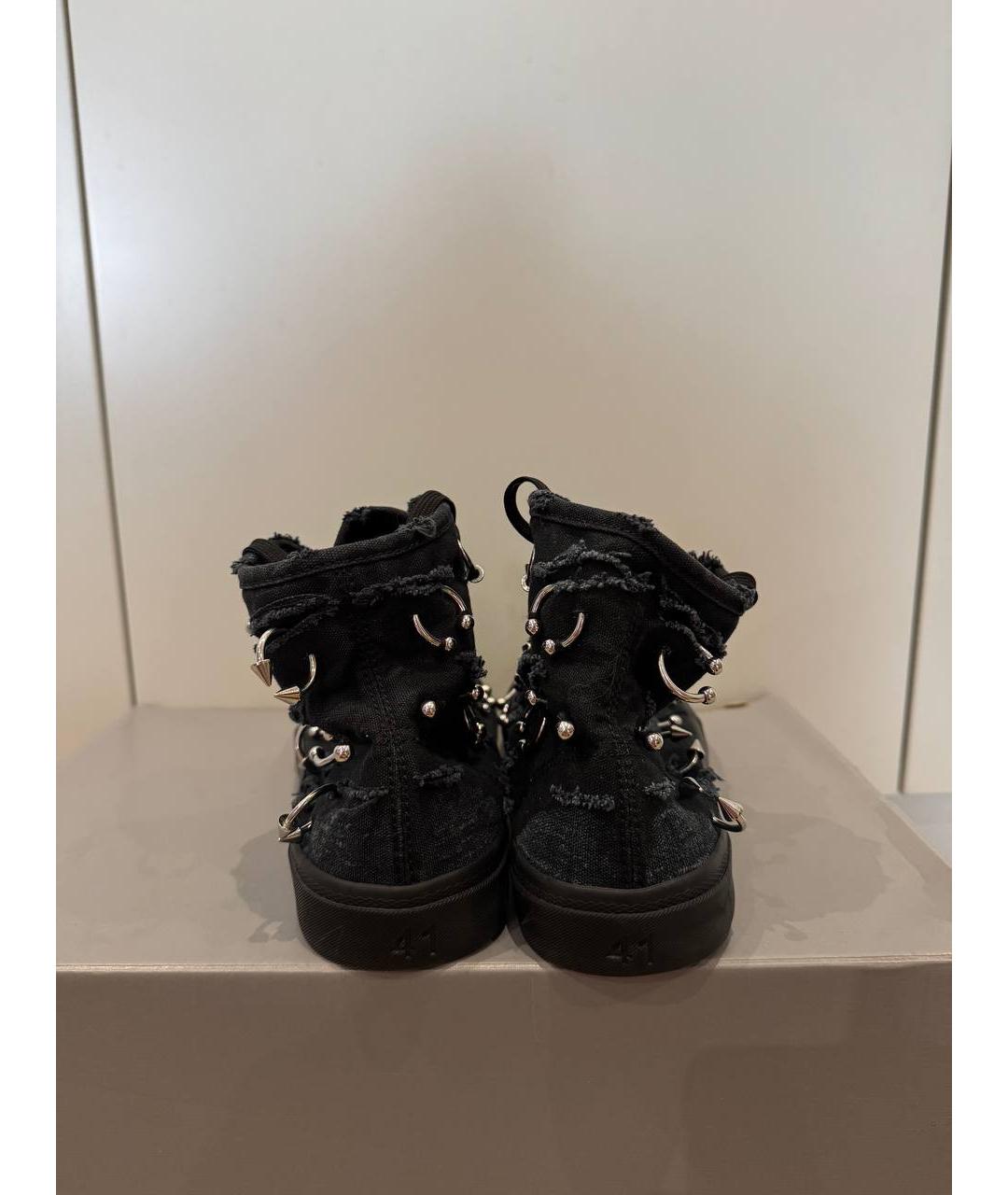 BALENCIAGA Черные высокие кроссовки / кеды, фото 5