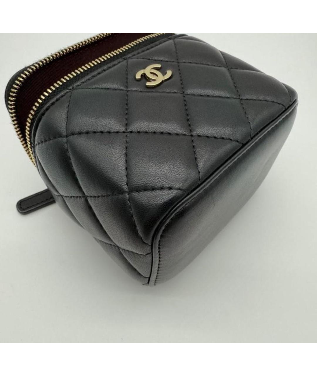 CHANEL Черная кожаная сумка через плечо, фото 4