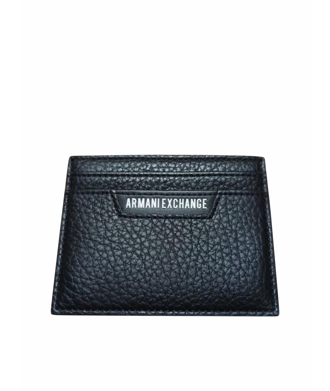 ARMANI EXCHANGE Черный кардхолдер из искусственной кожи, фото 1