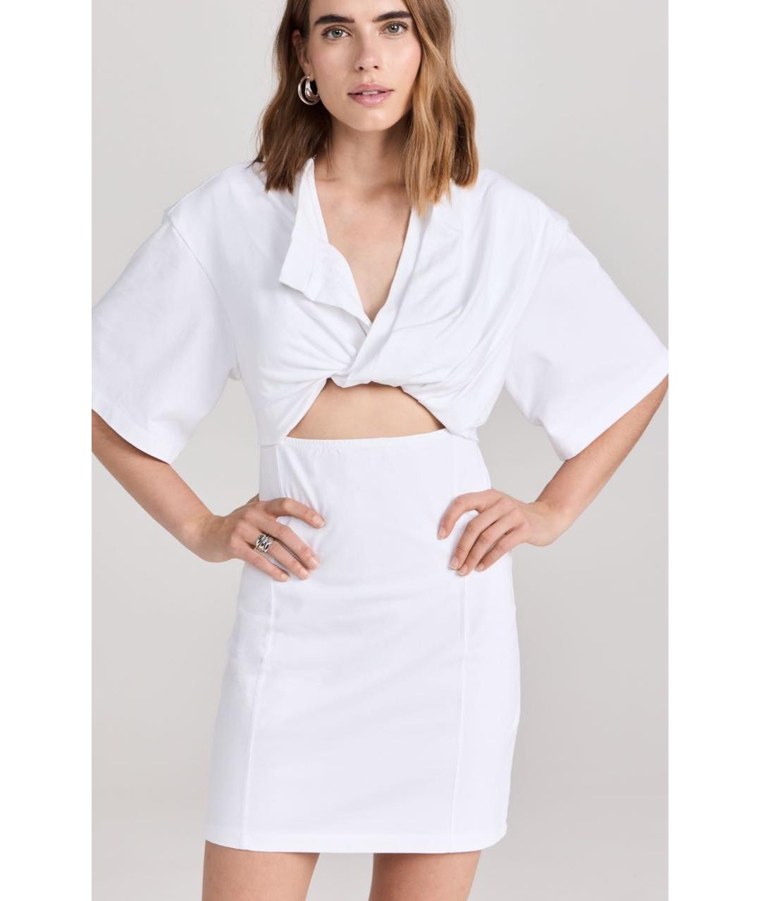 JACQUEMUS Белое повседневное платье, фото 6