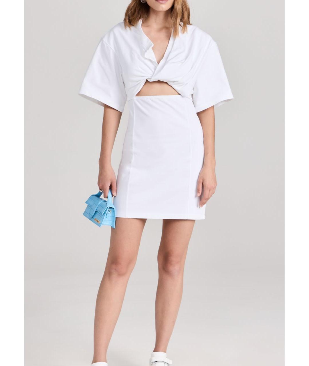 JACQUEMUS Белое повседневное платье, фото 3
