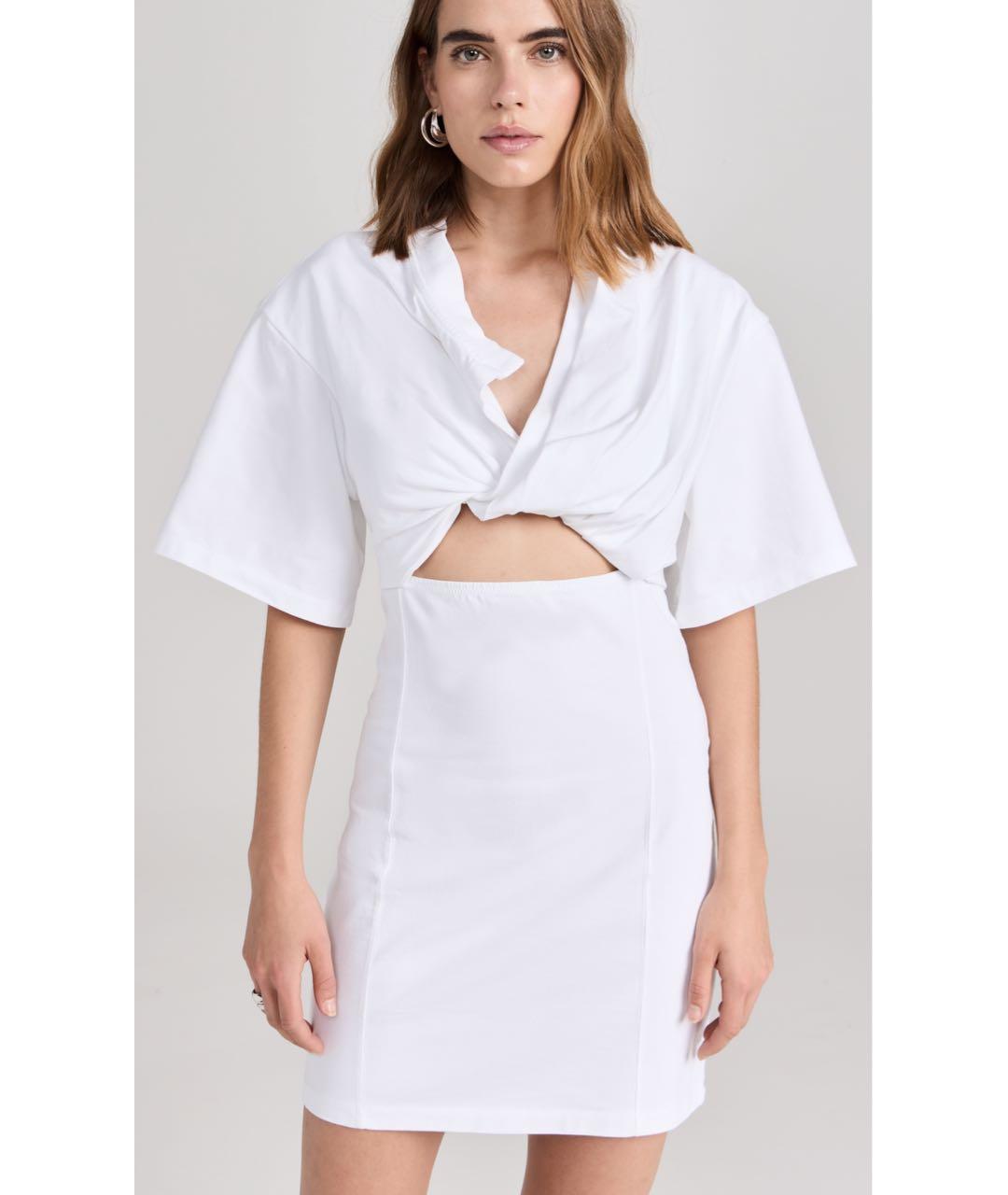 JACQUEMUS Белое повседневное платье, фото 7