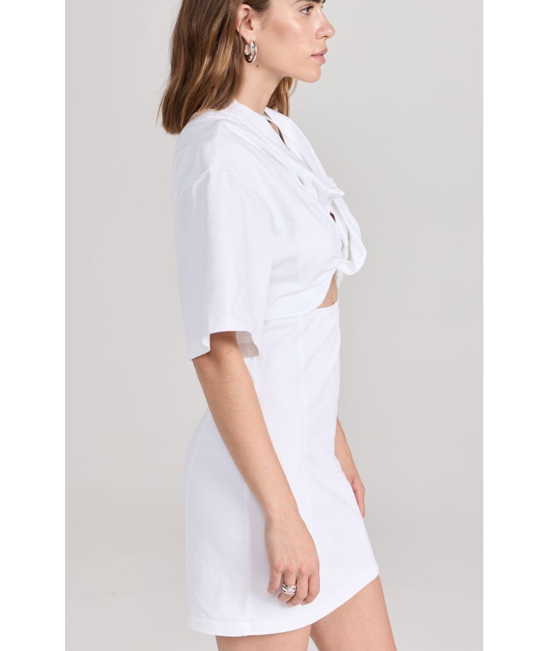 JACQUEMUS Белое повседневное платье, фото 4