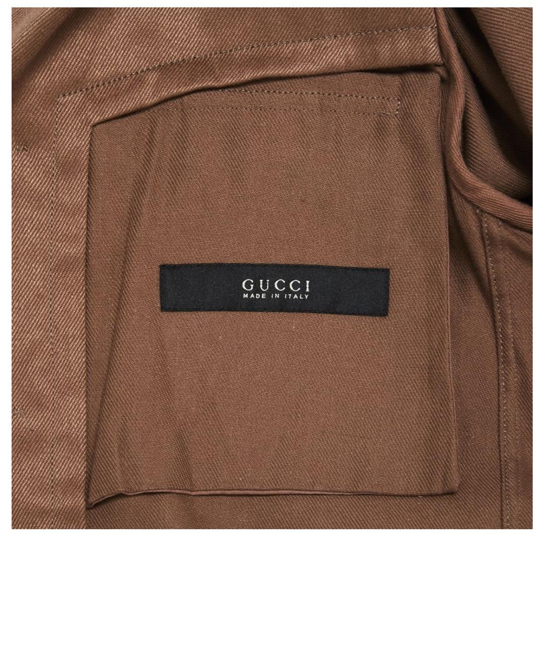 GUCCI Коричневая куртка, фото 2