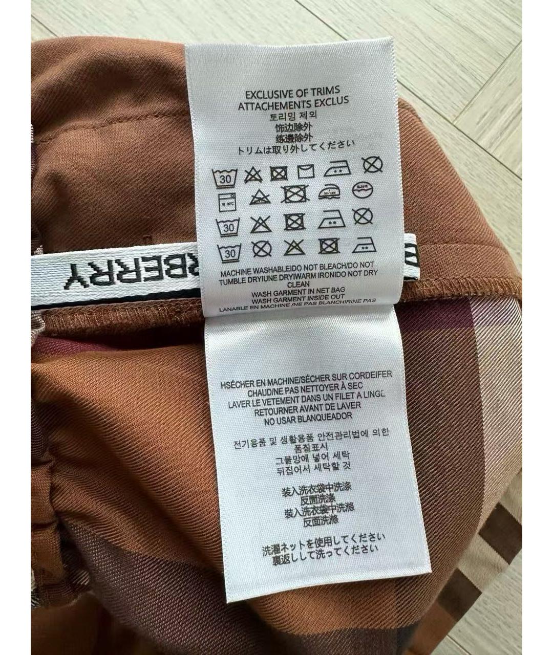 BURBERRY Коричневые шорты, фото 5