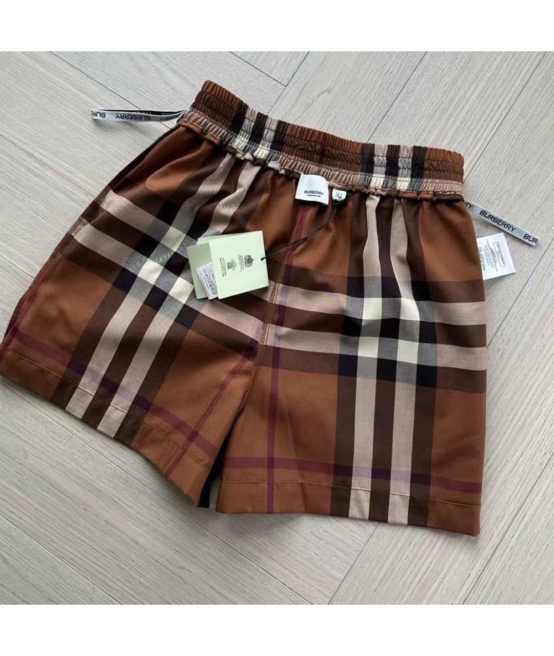BURBERRY Коричневые шорты, фото 2