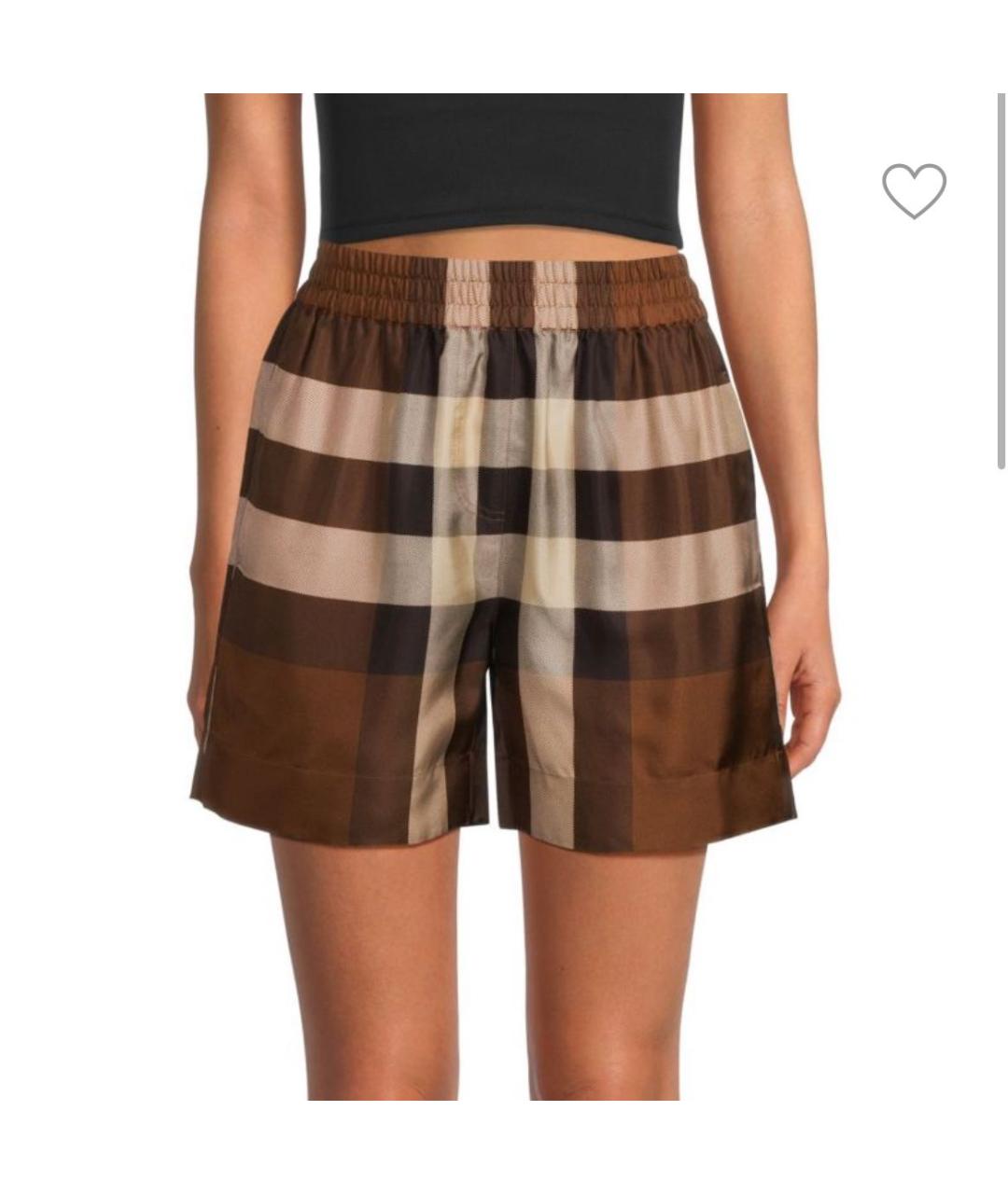 BURBERRY Коричневые шорты, фото 8