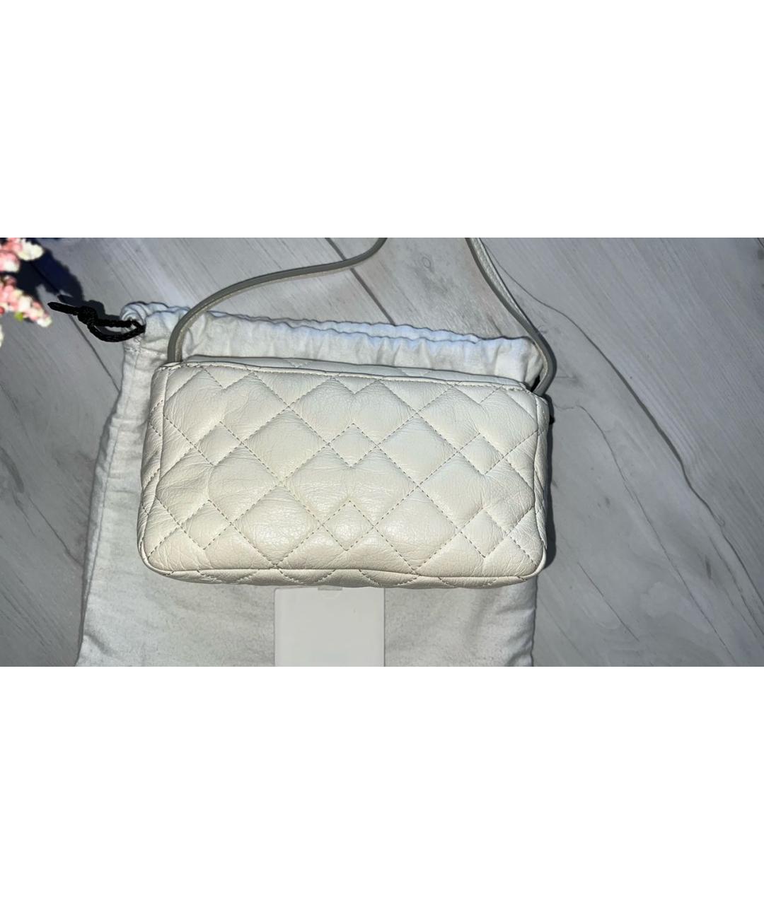 MARC BY MARC JACOBS Белая кожаная сумка через плечо, фото 3