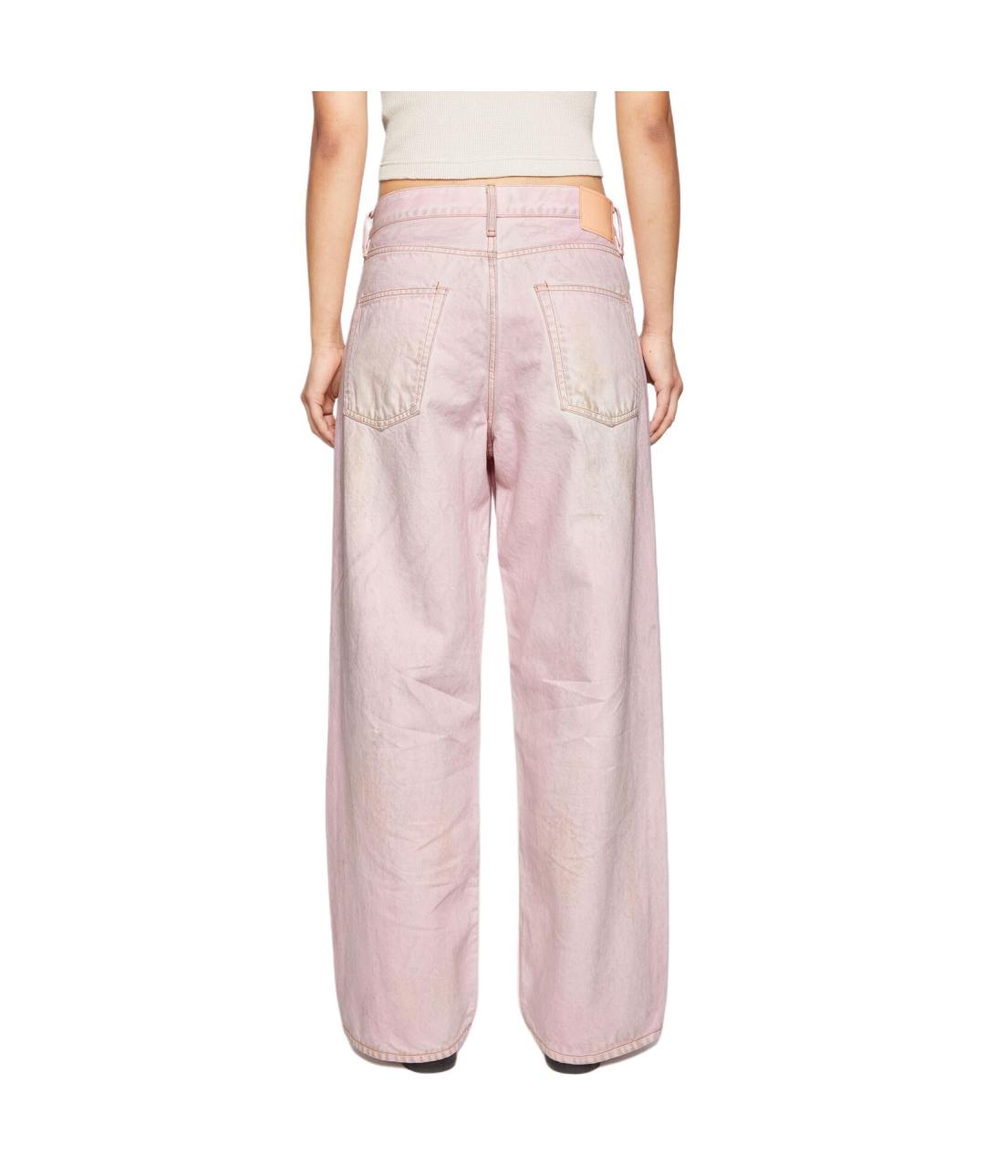 ACNE STUDIOS Розовые прямые джинсы, фото 3