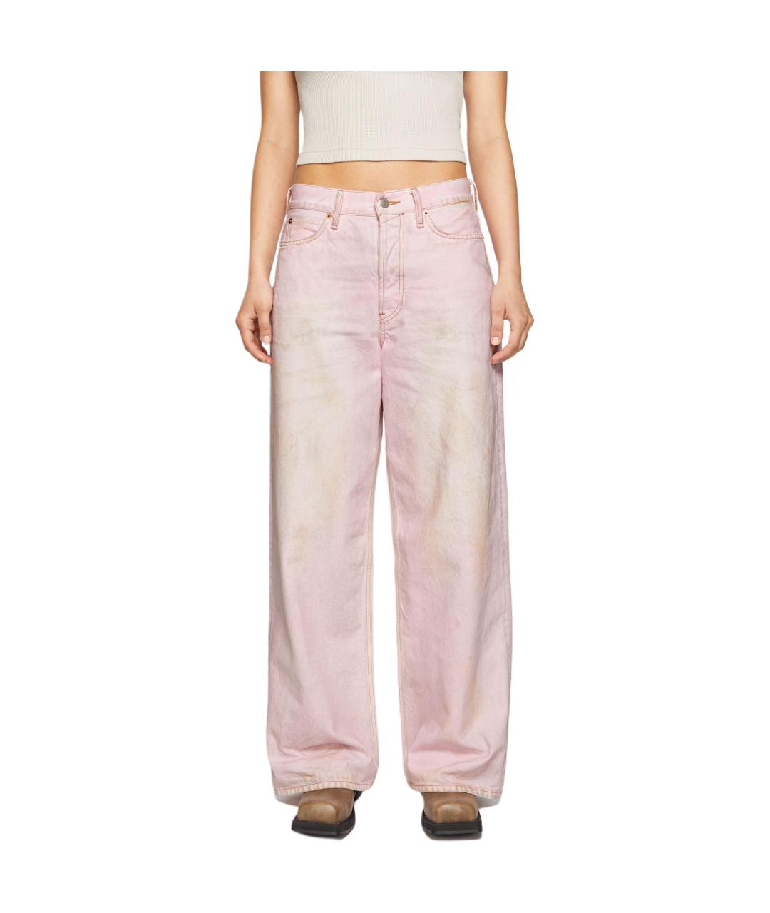 ACNE STUDIOS Розовые прямые джинсы, фото 4
