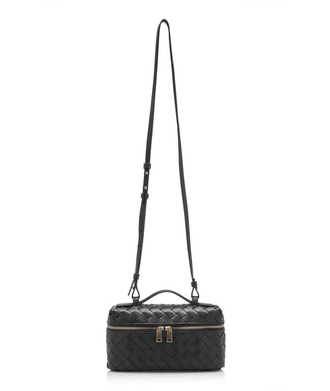 BOTTEGA VENETA Черная кожаная сумка с короткими ручками, фото 2