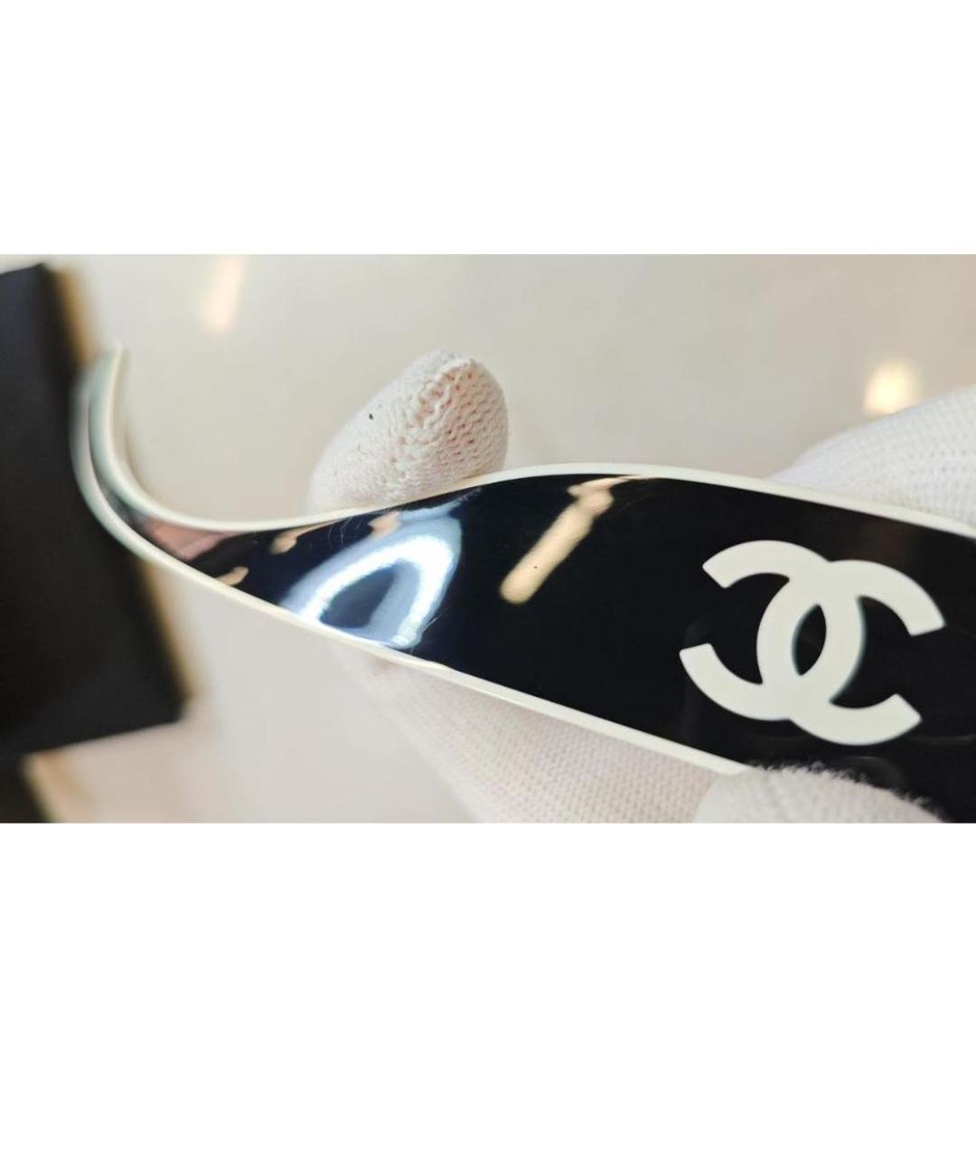 CHANEL Черные пластиковые солнцезащитные очки, фото 8