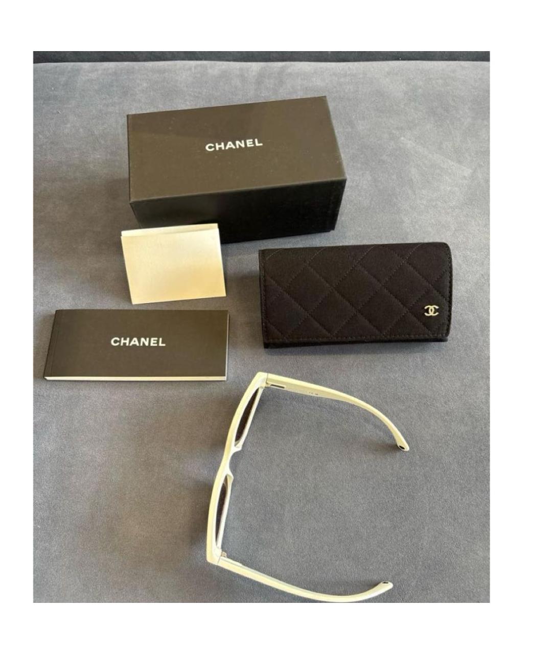 CHANEL Черные пластиковые солнцезащитные очки, фото 6