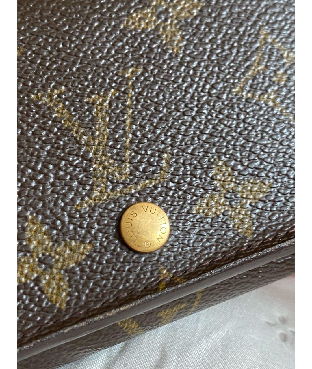 LOUIS VUITTON Коричневый кошелек, фото 6