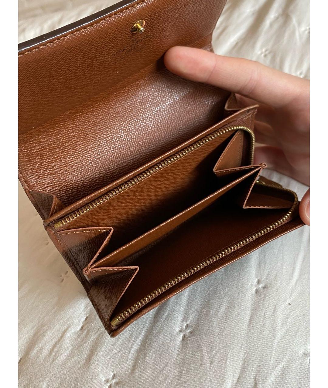 LOUIS VUITTON Коричневый кошелек, фото 4
