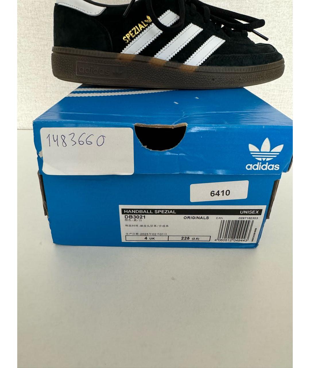ADIDAS Черные замшевые кроссовки, фото 6