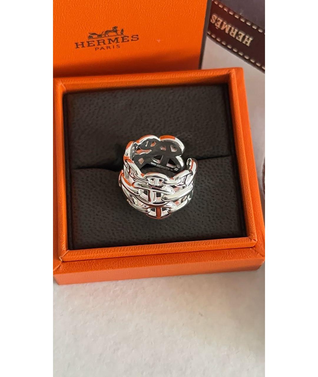 HERMES Серебряное серебряное кольцо, фото 3