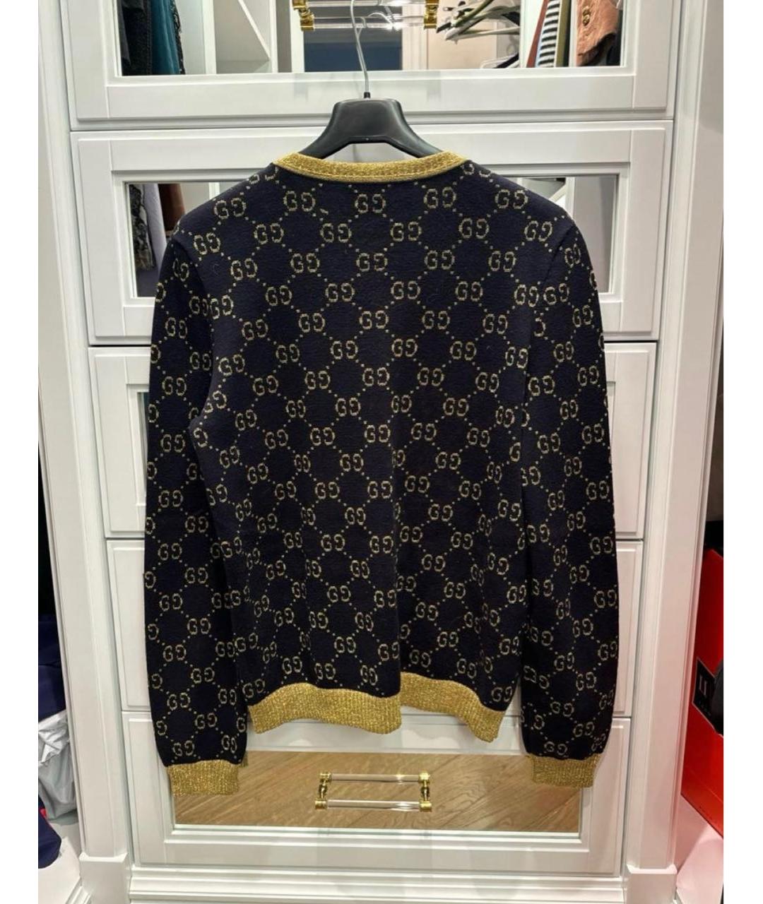 GUCCI Черный хлопковый джемпер / свитер, фото 2