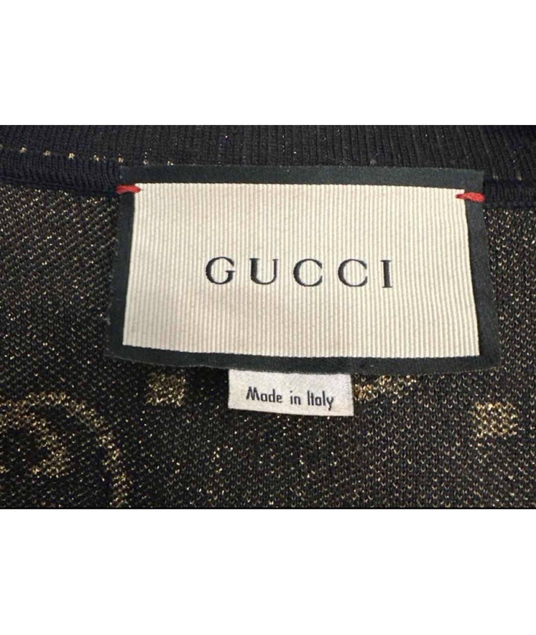 GUCCI Черный шерстяной кардиган, фото 2