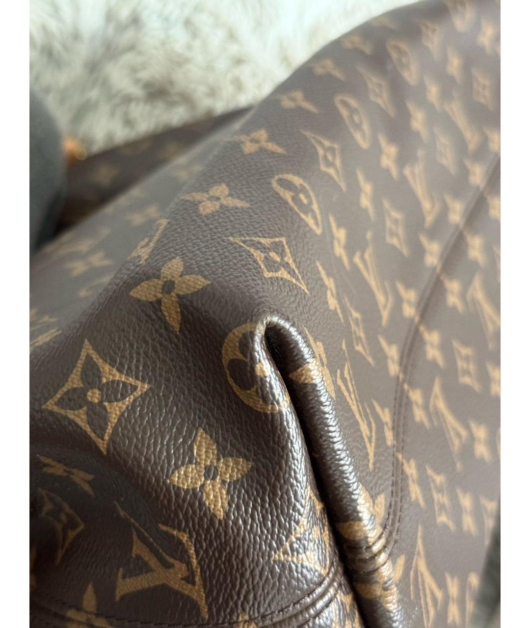 LOUIS VUITTON Коричневая сумка тоут, фото 6