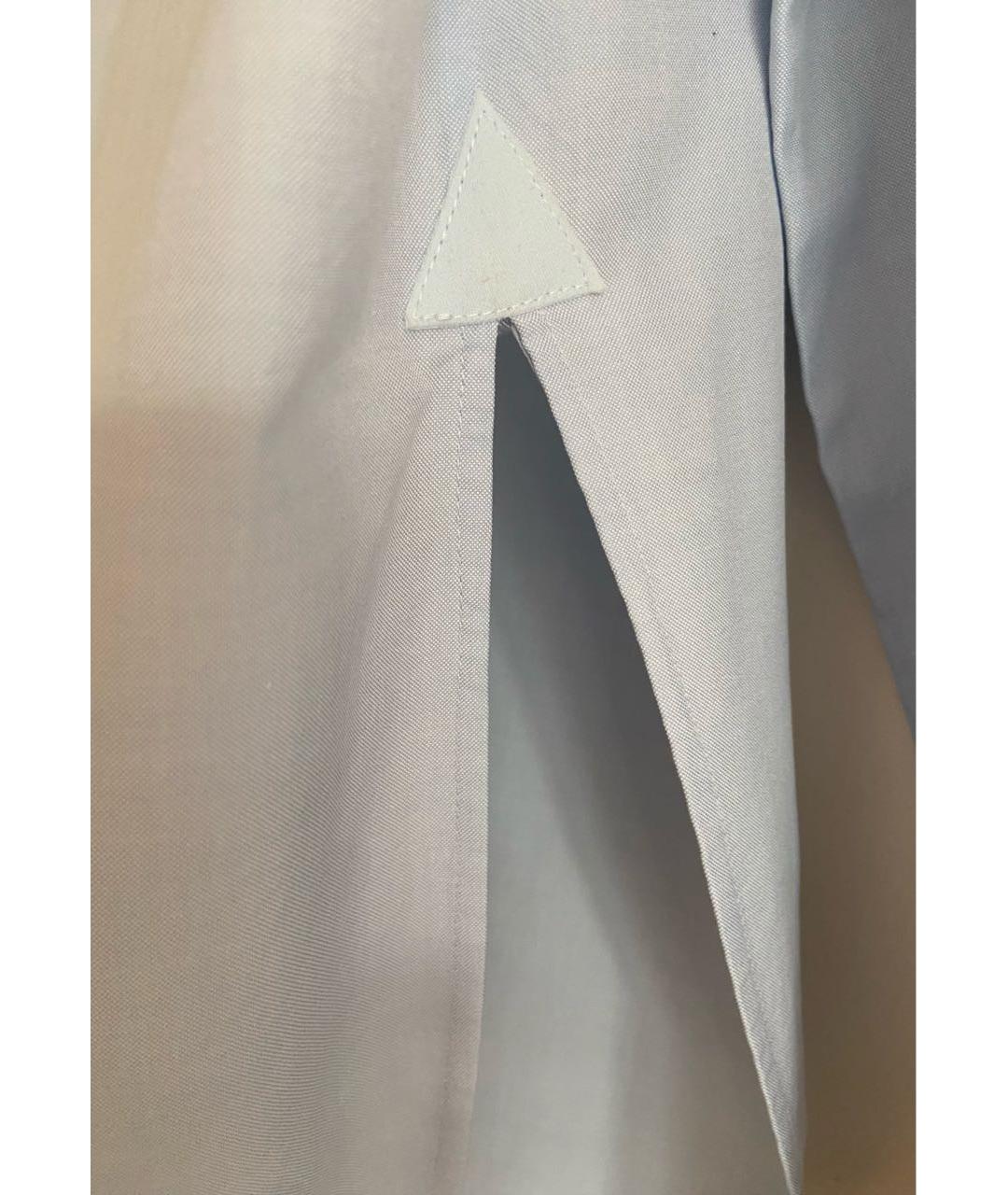 BALENCIAGA Голубая хлопковая рубашка, фото 4