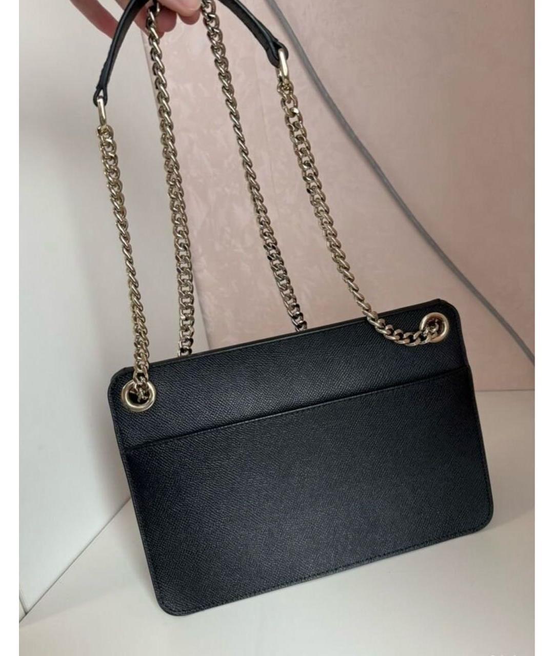 FURLA Черная кожаная сумка через плечо, фото 2