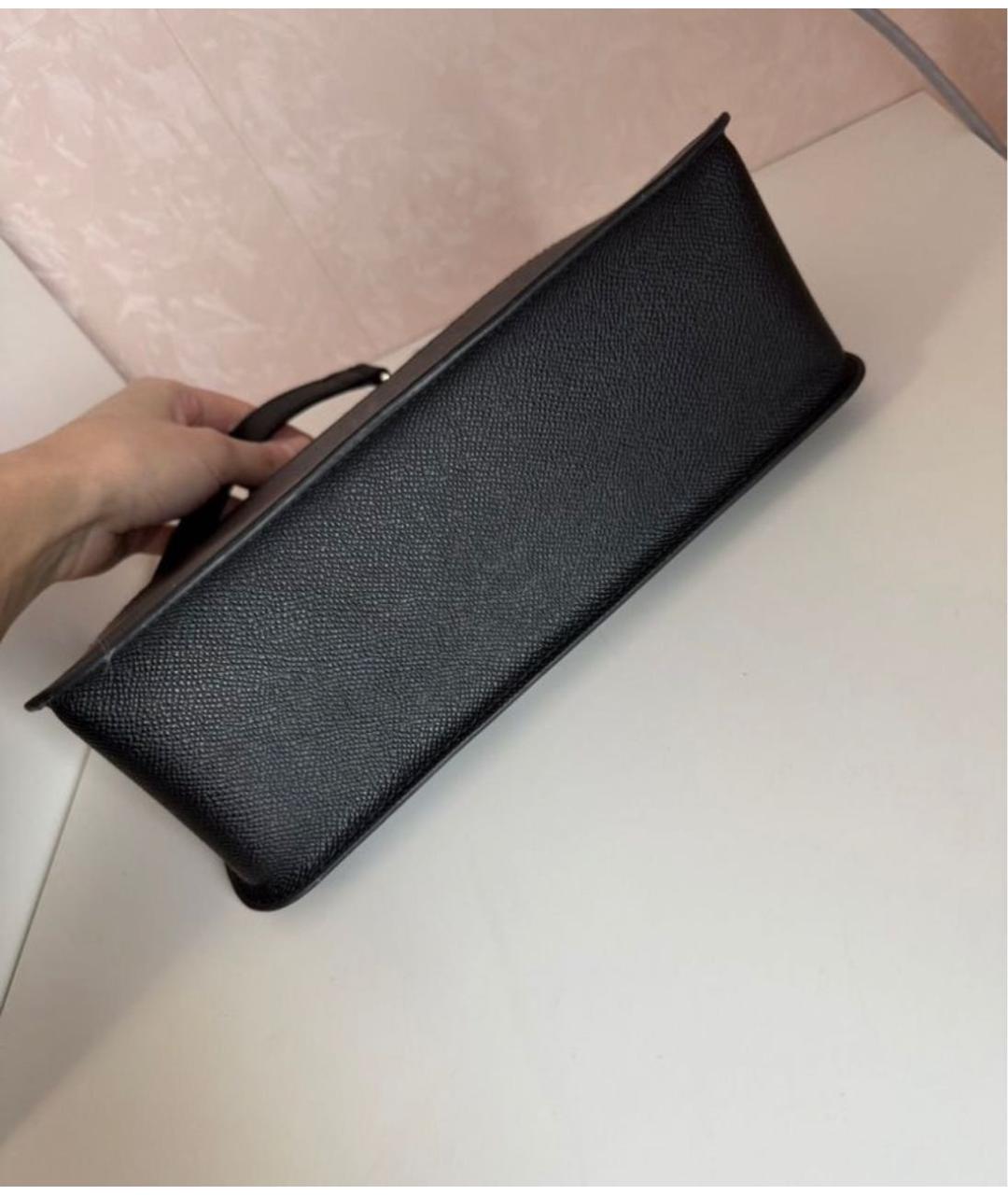 FURLA Черная кожаная сумка через плечо, фото 6