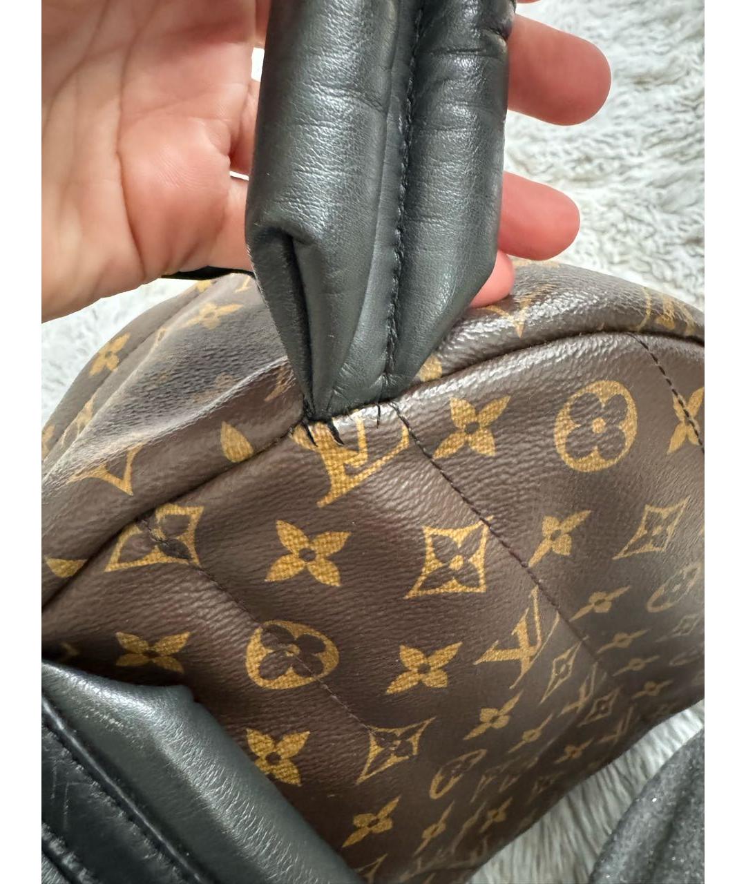 LOUIS VUITTON Коричневый кожаный рюкзак, фото 5